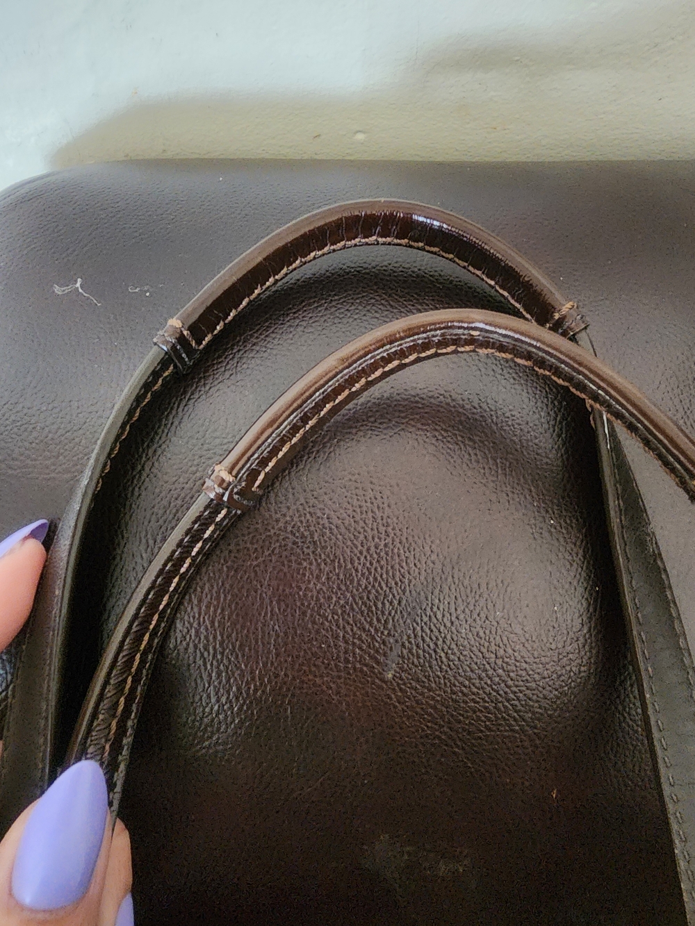 Coach Signature Canvas and Dark Brown Leather Tote - Picture 2 of 4